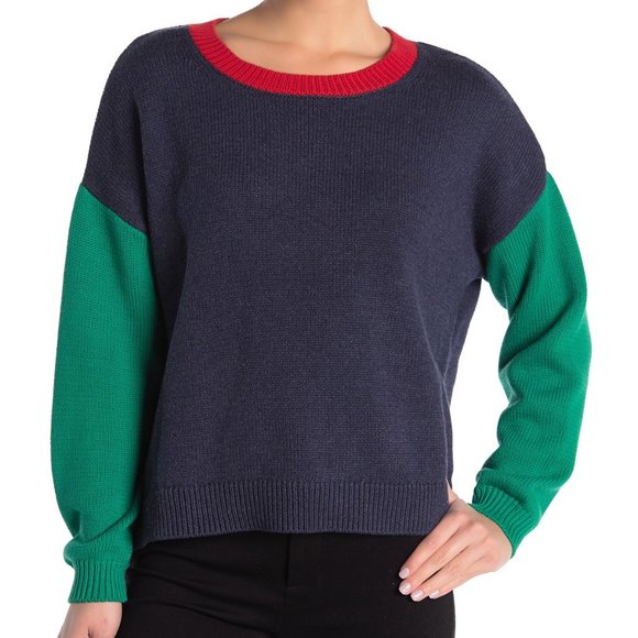 Color Block Crew Neck Sweater | Poshmark